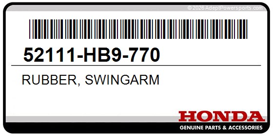 Honda 52111-HB9-770 Rubber, Swingarm