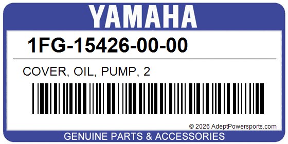 Yamaha 1FG-15426-00-00 Cover, Oil, Pump, 2