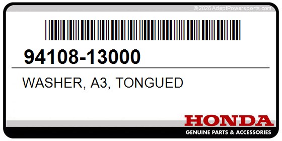 Honda 94108-13000 Washer, A3, Tongued