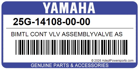 Yamaha 25G-14108-00-00 Bimtl Cont Vlv Assemblyvalve As
