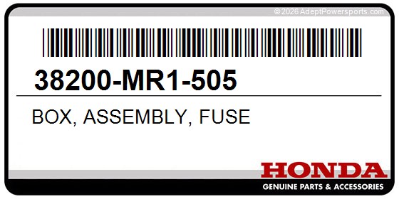 Honda 38200-MR1-505 Box, Assembly, Fuse