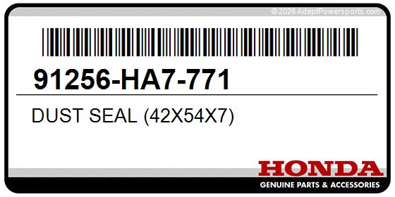 Honda 91256-HA7-771 Dust Seal (42X54x7)