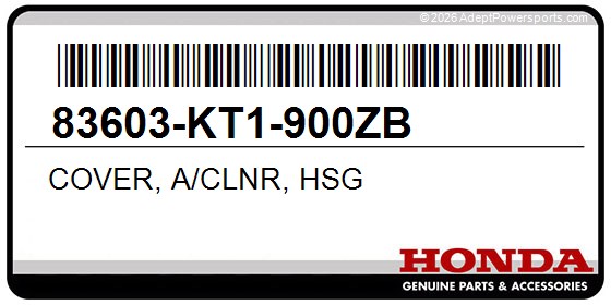 Honda 83603-KT1-900ZB Cover, A/Clnr, Hsg