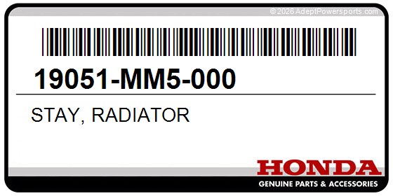 Honda 19051-MM5-000 Stay, Radiator