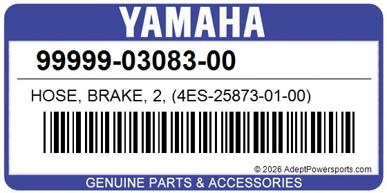 Yamaha 99999-03083-00 Hose, Brake, 2, (4Es-25873-01-00)