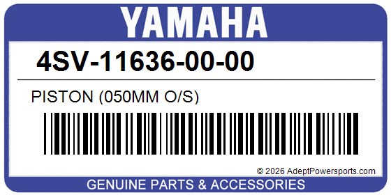 Yamaha 4SV-11636-00-00 Piston (050Mm O/S)