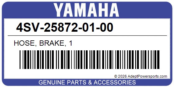 Yamaha 4SV-25872-01-00 Hose, Brake, 1