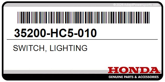 Honda 35200-HC5-010 Switch, Lighting