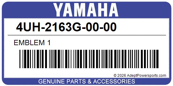 Yamaha 4UH-2163G-00-00 Emblem 1