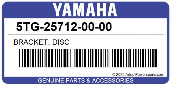 Yamaha 5TG-25712-00-00 Bracket, Disc