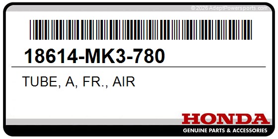 Honda 18614-MK3-780 Tube, A, Fr., Air
