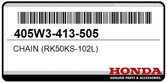 Honda 405W3-413-505 Chain (Rk50ks-102L)