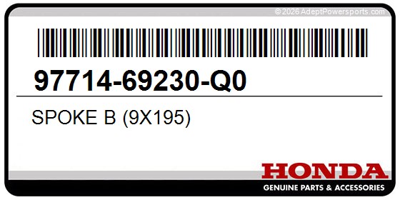 Honda 97714-69230-Q0 Spoke B (9X195)