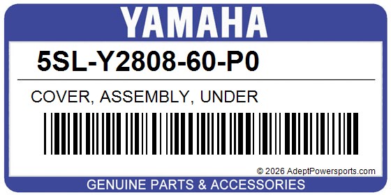 Yamaha 5SL-Y2808-60-P0 Cover, Assembly, Under