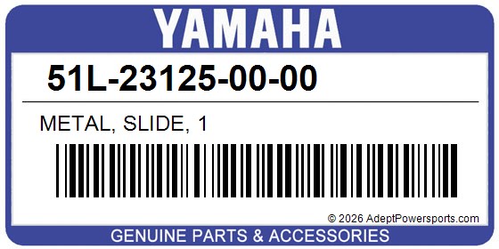 Yamaha 51L-23125-00-00 Metal, Slide, 1