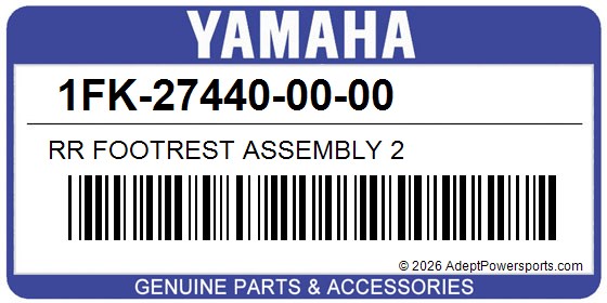 Yamaha 1FK-27440-00-00 Rr Footrest Assembly 2