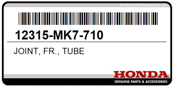 Honda 12315-MK7-710 Joint, Fr., Tube