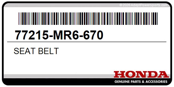 Honda 77215-MR6-670 Seat Belt