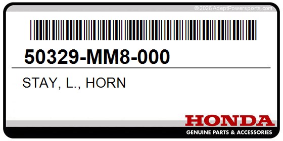 Honda 50329-MM8-000 Stay, L., Horn
