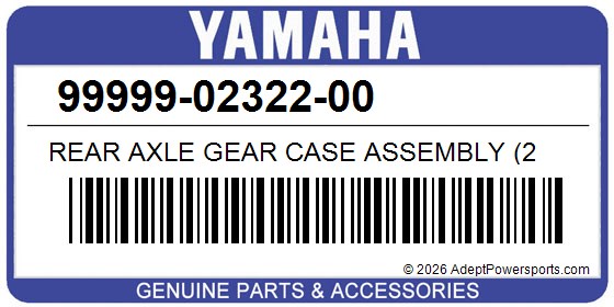 Yamaha 99999-02322-00 Rear Axle Gear Case Assembly (2