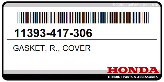 Honda 11393-417-306 Gasket, R., Cover