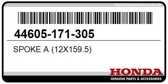 Honda 44605-171-305 Spoke A (12X159.5)