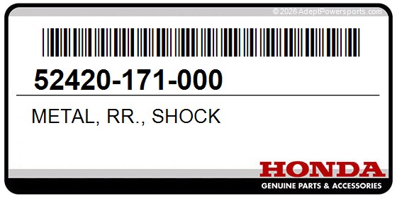 Honda 52420-171-000 Metal, Rr., Shock