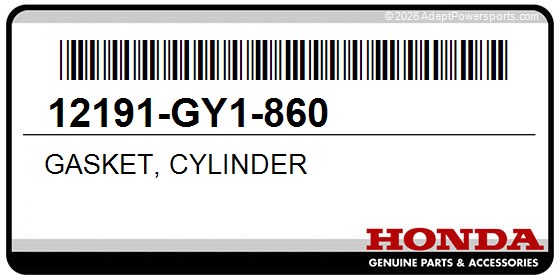 Honda 12191-GY1-860 Gasket, Cylinder