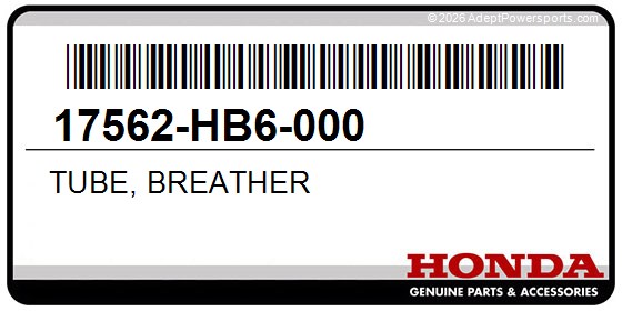 Honda 17562-HB6-000 Tube, Breather
