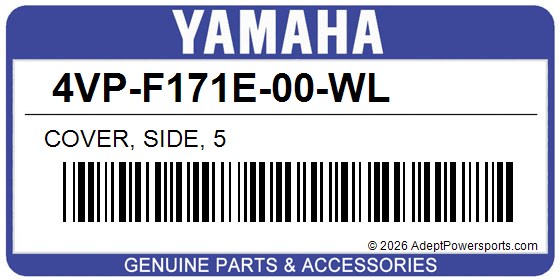 Yamaha 4VP-F171E-00-WL Cover, Side, 5
