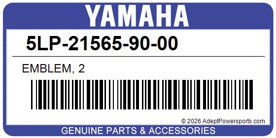 Yamaha 5LP-21565-90-00 Emblem, 2