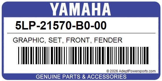 Yamaha 5LP-21570-B0-00 Graphic, Set, Front, Fender
