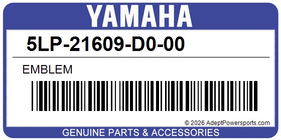 Yamaha 5LP-21609-D0-00 Emblem