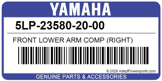 Yamaha 5LP-23580-20-00 Front Lower Arm Comp (Right)