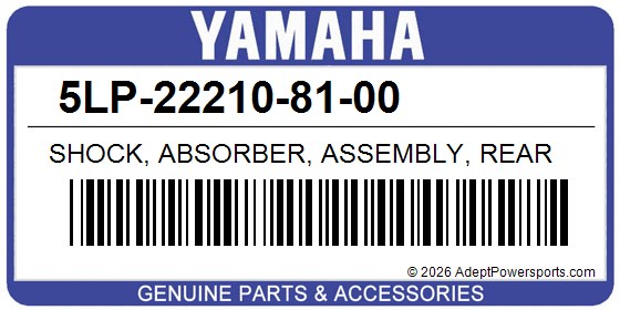 Yamaha 5LP-22210-81-00 Shock, Absorber, Assembly, Rear