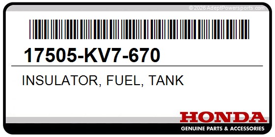 Honda 17505-KV7-670 Insulator, Fuel, Tank
