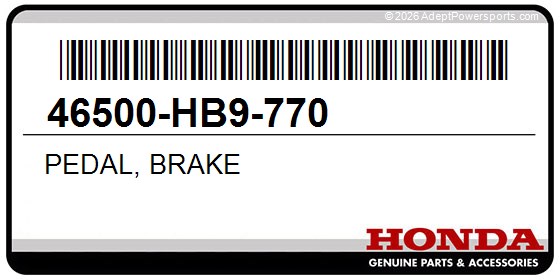 Honda 46500-HB9-770 Pedal, Brake