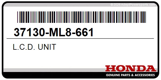 Honda 37130-ML8-661 L.C.D. Unit