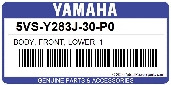 Yamaha 5VS-Y283J-30-P0 Body, Front, Lower, 1