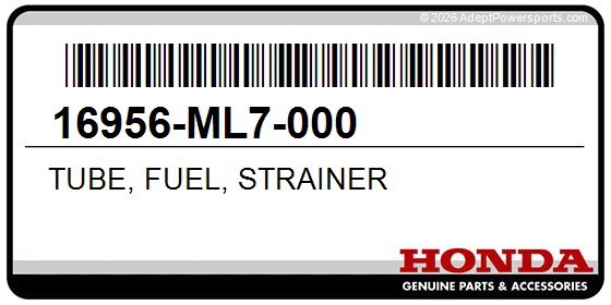 Honda 16956-ML7-000 Tube, Fuel, Strainer