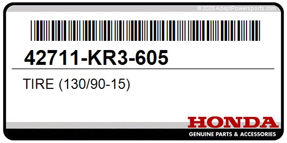 Honda 42711-KR3-605 Tire (130/90-15)