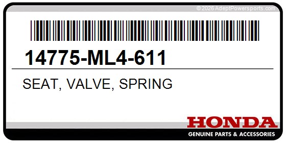 Honda 14775-ML4-611 Seat, Valve, Spring