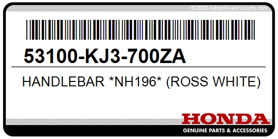Honda 53100-KJ3-700ZA Handlebar *Nh196* (Ross White)