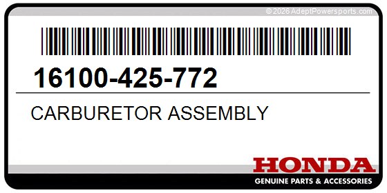 Honda 16100-425-772 Carburetor Assembly