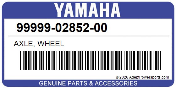 Yamaha 99999-02852-00 Axle, Wheel