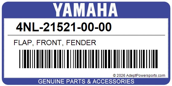 Yamaha 4NL-21521-00-00 Flap, Front, Fender
