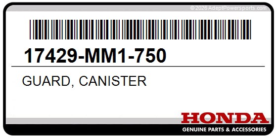 Honda 17429-MM1-750 Guard, Canister