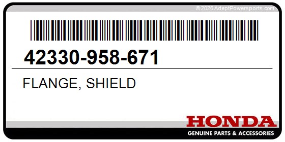 Honda 42330-958-671 Flange, Shield