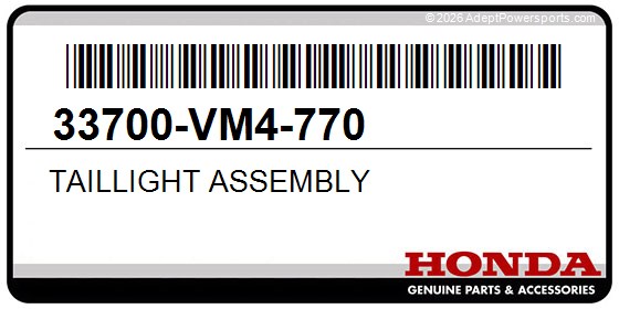 Honda 33700-VM4-770 Taillight Assembly