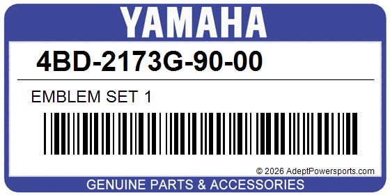 Yamaha 4BD-2173G-90-00 Emblem Set 1